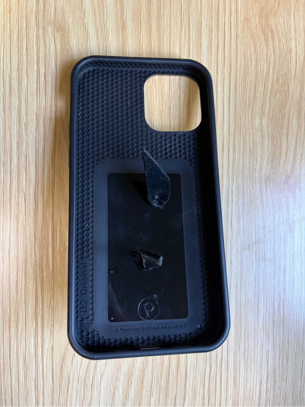 Loopy Phone Case with Loop Holder - tan with Black Dots iPhone - 12